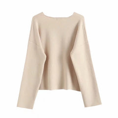 Yipinpay New Autumn Style Emaciated Sweater Half Skirt Suit