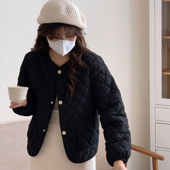 Fragrant Wind Add Thick Short Down Cotton Jacket Women Winter New Large Size Cotton-Padded Clothes Fat Mm Early Winter Cotton Jacket Hot Style