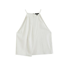 Yipinpay Spring Style Elegant Holiday Style Sling Sleeveless Shirt