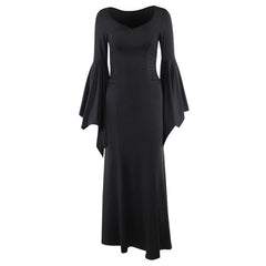 Yipinpay Autumn New Fashion Temperament Slim Dress Adams Bat Sleeve Fishtail Dress